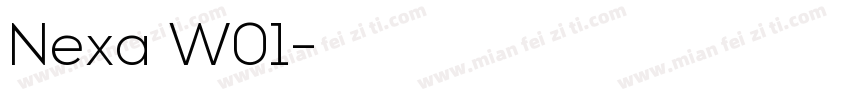 Nexa W01字体转换